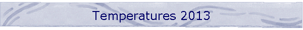 Temperatures 2013